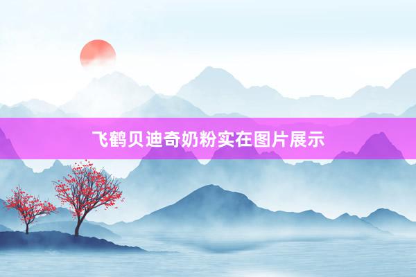 飞鹤贝迪奇奶粉实在图片展示